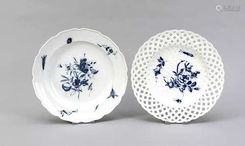 Two plates, Meissen,