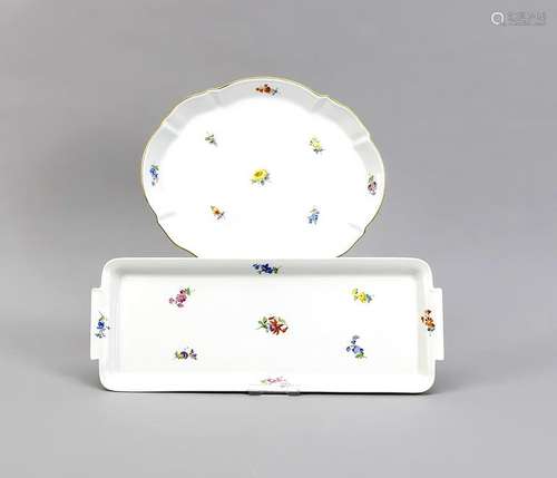 Two serving platters