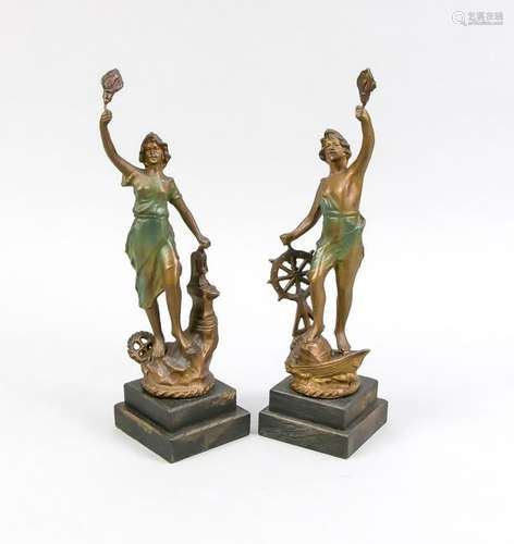 Pair of allegorical