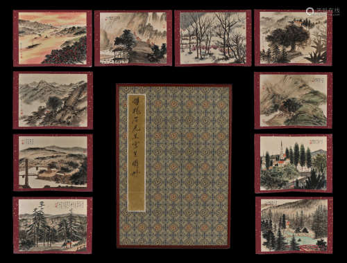 ALBUM PAINTING OF LANDSCAPE, FU BAOSHI