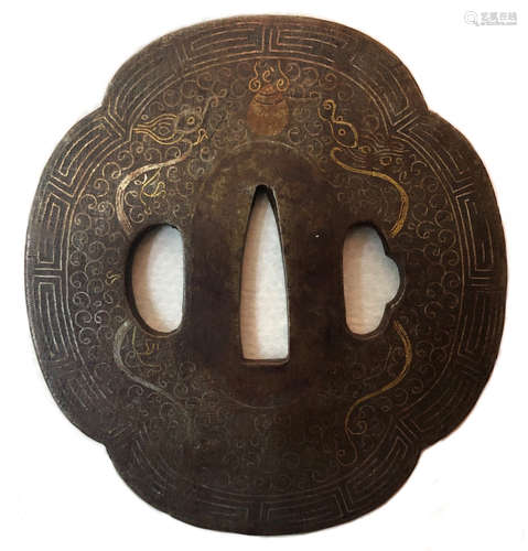 JAPANESE  IRON TSUBA