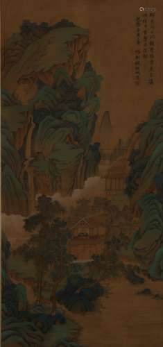 HANG SCROLL LANDSCAPE PAINTING, QIAN WEICHENG