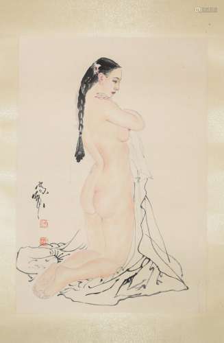 A Chinese Painting, He Jiaying Mark