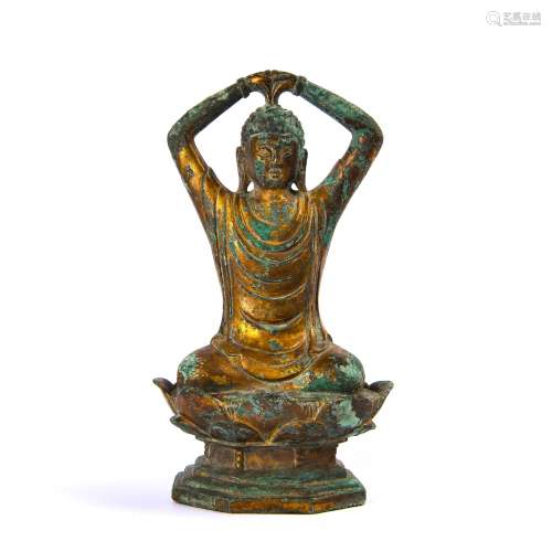 A Chinese Gilt Bronze Figure of Buddha