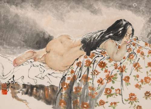 A Chinese Painting, He Jiaying Mark