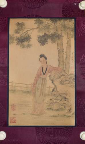 A Chinese Painting, Shi Lengmei Mark