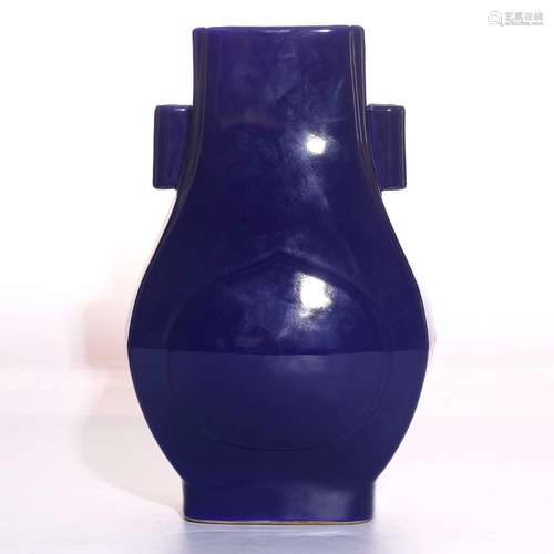 A Chinese Blue Glazed Porcelain Vase