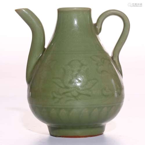 A Chinese Celadon Glazed Porcelain Wine Pot