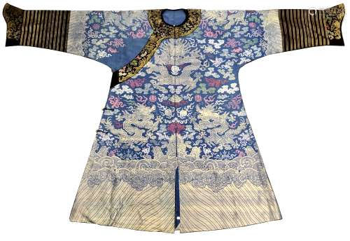 CHINESE EMBROIDERED DRAGON ROBE