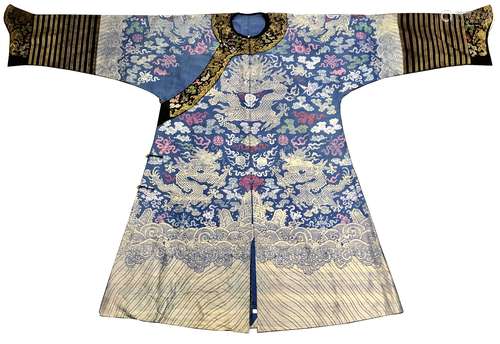 CHINESE EMBROIDERED DRAGON ROBE