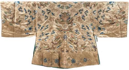 CHINESE EMBROIDERED INFORMAL DRAGON ROBE