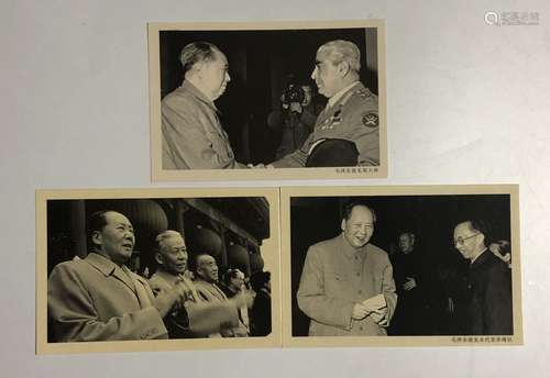 SET OF 12 PHOTOGRAPHS OF MAO ZEDONG