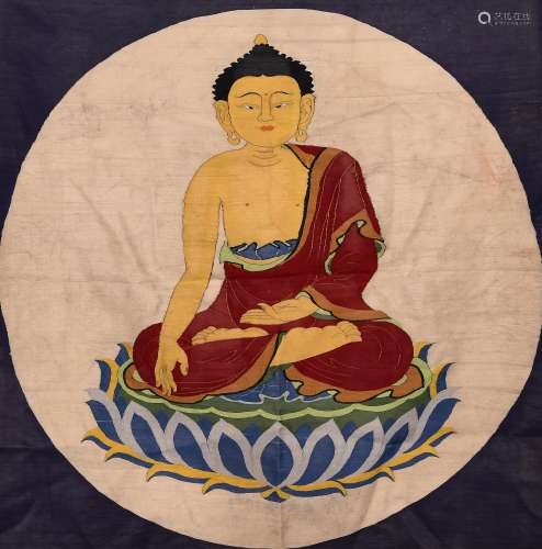 A KESI THANGKA OF BUDDHA