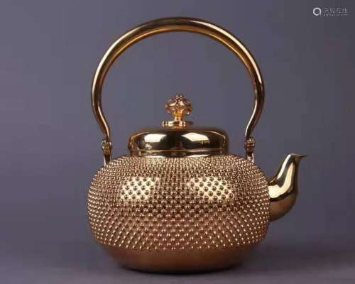 JAPANESE SILVER TEAPOT WITH MARK