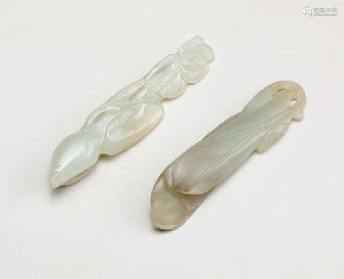 Group Of 18-19th Chinese Antique Jade Fruits