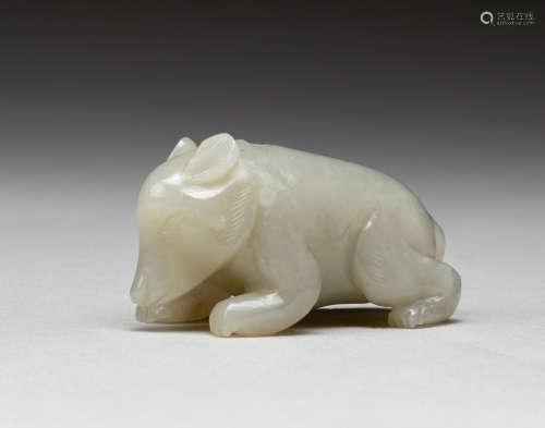 Han Style Chinese Antique Jade Bear