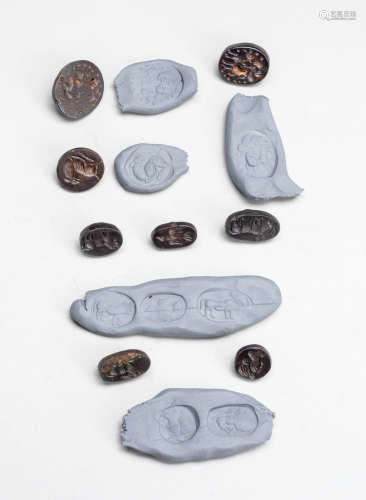 Group Of Sassanid Style Ancient Meteorite Seals