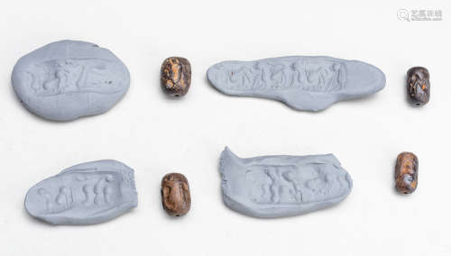 Group Of Sassanid Style Ancient Meteorite Seals