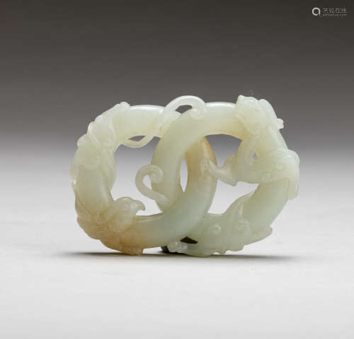 Chinese Antique White Jade Pendant