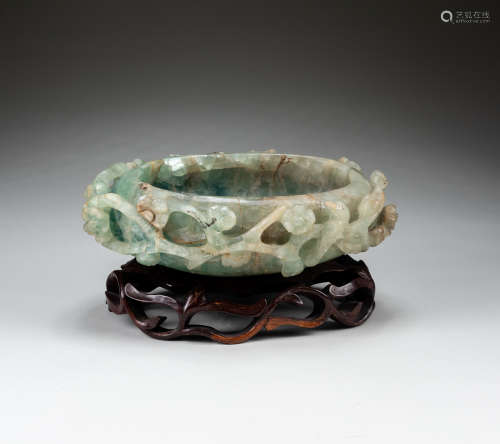 1890-1930 Chinese Antique Gem Stone Washer