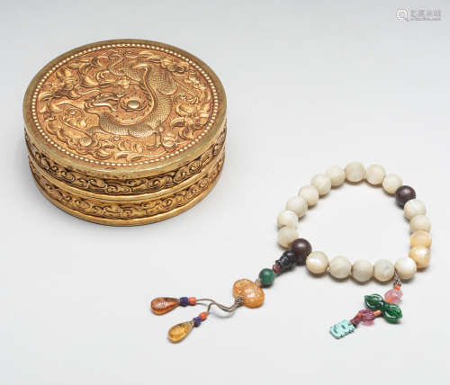19th Important Chinese Antique Mother Of Pearl Prayer Beads