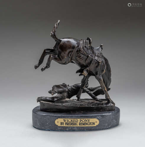 Wicked Pony By Frederic Remington Bronze Sculpture Statue