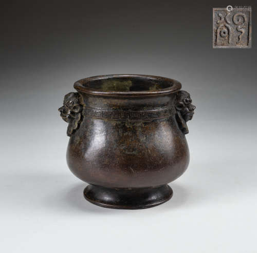 Chinese Antique Bronze Incense Burner