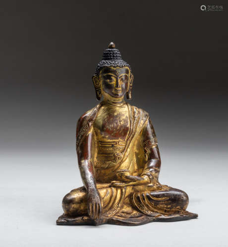 18th Sino-Tibetan Gilt Bronze Bhaisajyagyru