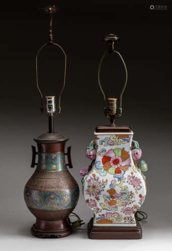 Group Of Antique Vase Lamps