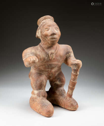 Mexico Antique Carved Pottery Figure
