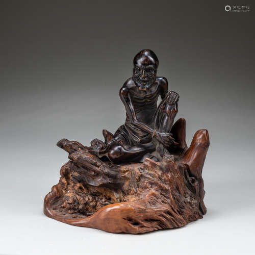 19th Chinese Antique Wood Luohan