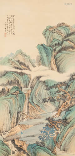 1894-1953 Chinese Vintage Painting Mountain