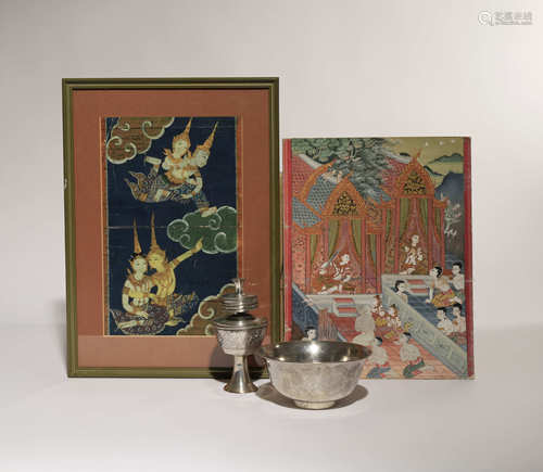 TWO THAI PAINTINGS