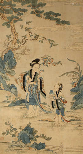 A CHINESE KESI SCROLL