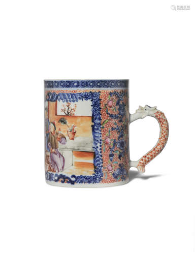 A CHINESE MANDARIN PALETTE MUG