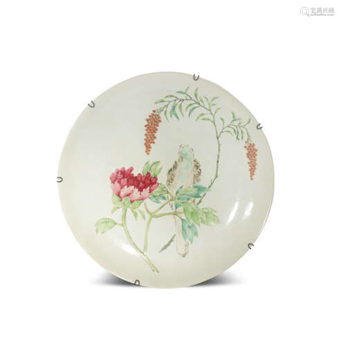 A CHINESE FAMILLE ROSE DISH