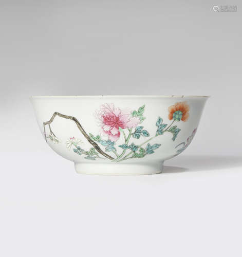 A CHINESE FAMILLE ROSE BOWL