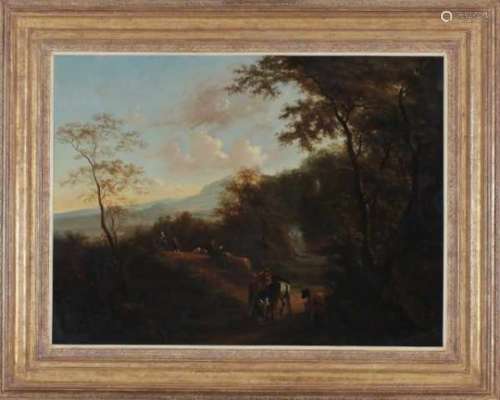 After Jan BothItalian landscape at dusk. Copy after the canvas (116 x 160,5 cm) in the Royal