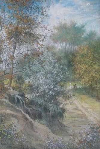 Alexandre C.G. Prévost (1832-1910)Royan-Pontaillac. Signed and dated 1909 lower left.Pastel