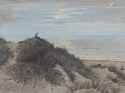 Jan Jans (1893-1963)In the dunes. Signed lower right.Board 29 x 39 cm.- - -29.00 % buyer's premium