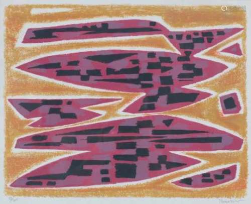 Alfred Manessier (1911-1993)Composition. Signed lower right. Numbered 83/200 lower left.Litho 40 x