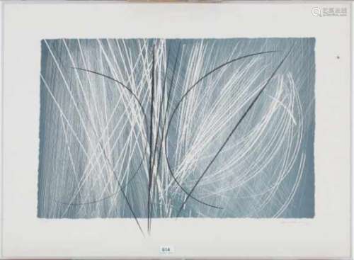 Hans Hartung (1904-1989)L-1972 B (1971). Signed lower right. Number 183/200. Blind stamp Cercle