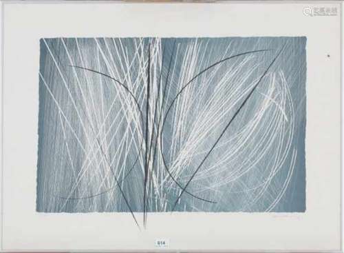 Hans Hartung (1904-1989)L-1972 B (1971). Signed lower right. Number 183/200. Blind stamp Cercle