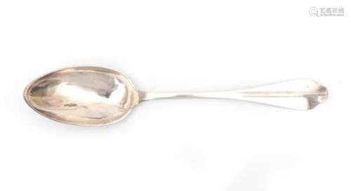 A large Dutch silver spoon. Hallmarked Rotterdam. Maker's mark Gerardus Peeters. Year letter 1806.