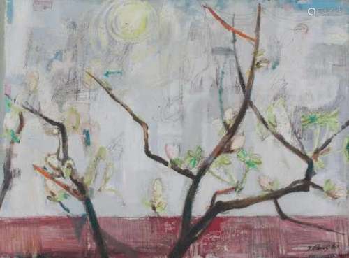 Jaroslav Paur (1918-1987)'Vetve'(Branches). Signed and dated '60 lower right. With letter from the