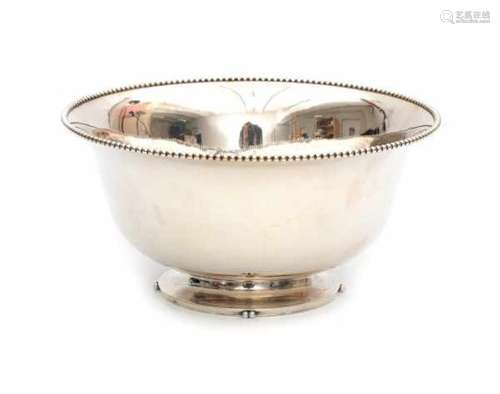 A German Sterling silver bowl. Maker's mark CLWeight: 563 gram- - -29.00 % buyer's premium on the