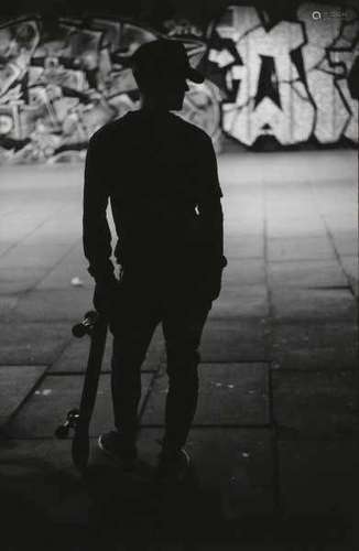 Davey Hoffberg (1970)'Southbank skater'. London series, 2017. Signed lower right. Number 1/5.