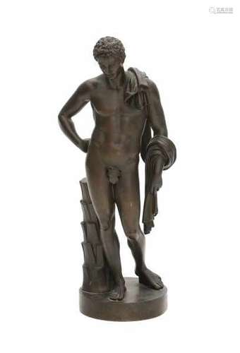 Benedetto Boschetti (1820-1840)A bronze sculpture, Hermes (Mercury). After the marble sculpture in