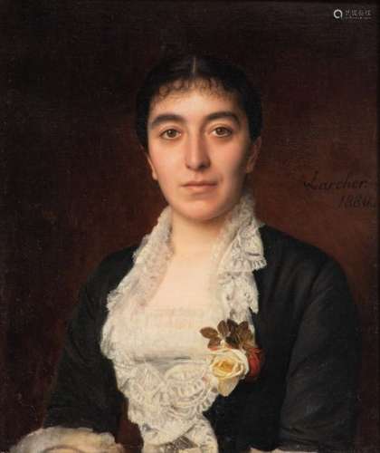 Jules LARCHER (1849 1920) \nPORTRAIT DE FEMME, 1880…