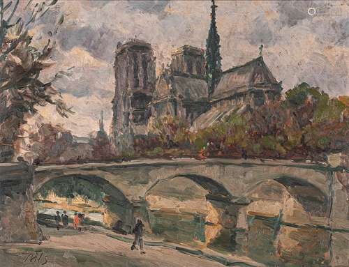 Claude BILS (1883 1968) \nVUE DE NOTRE DAME DE PARI…